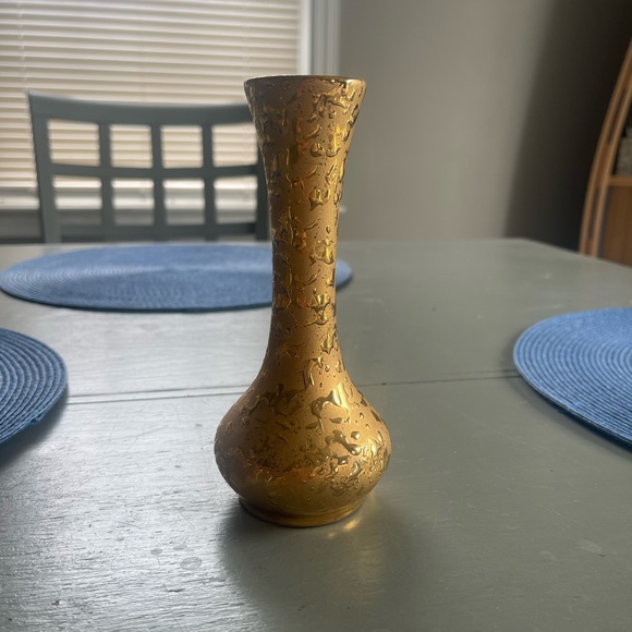 Vintage Holley Ross 22k Weeping Gold Vase - Picture 1 of 3